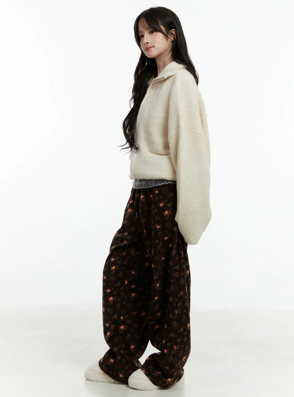 floral-fleece-wide-leg-pants-cd514