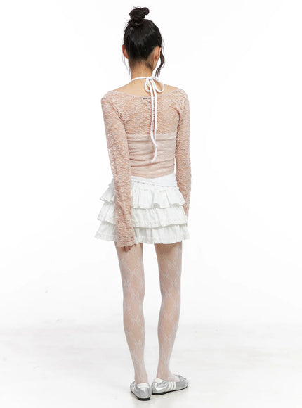 lace-ruffle-shirred-crop-top-cn520