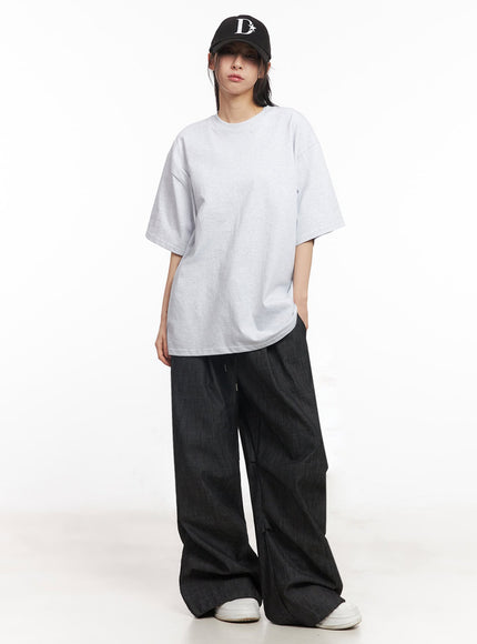 pintuck-denim-sweatpants-iy529