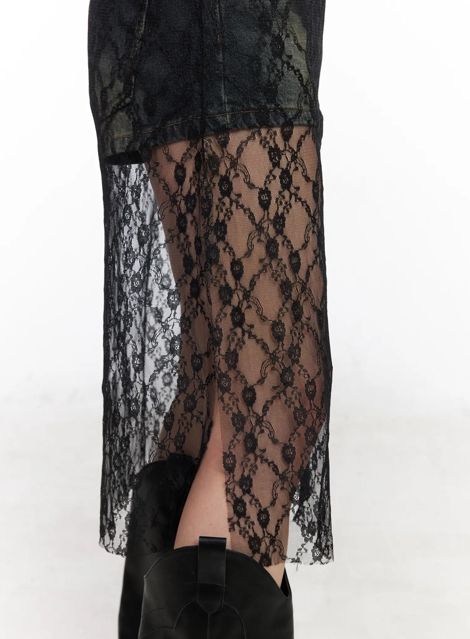 lace-sheer-overlay-dress-cm517