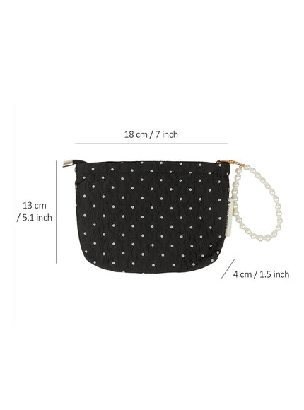 polka-dot-pearl-strap-makeup-pouch-iu419