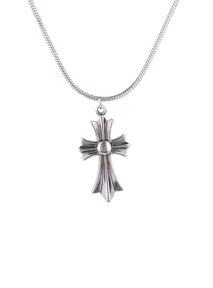 gothic-silver-cross-chain-necklace-cs511