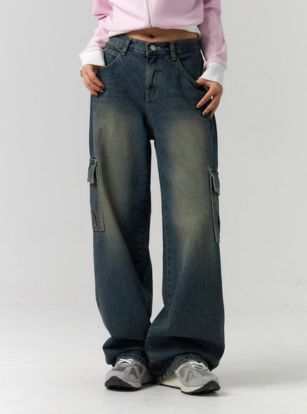 vintage-wash-cargo-jeans-cs314