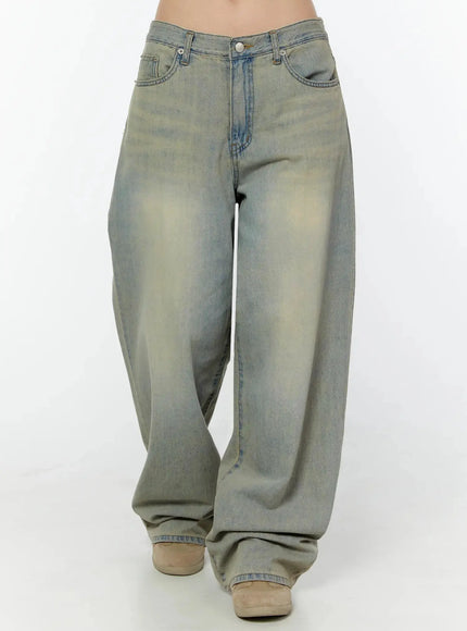 Naia Washed Baggy Jeans IU524