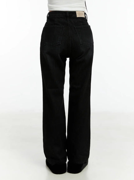 sole-fleece-lined-washed-high-waist-bootcut-jeans-cd523