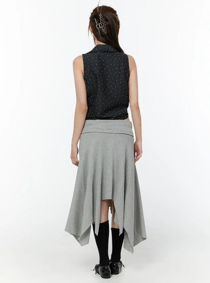 polka-dot-sleeveless-blouse-cy518