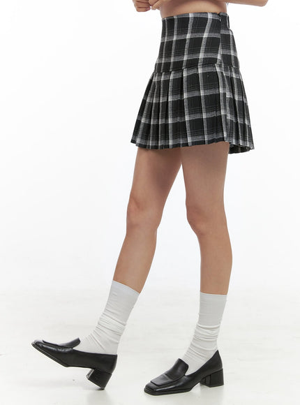 classic-checkered-pleat-skirt-os411