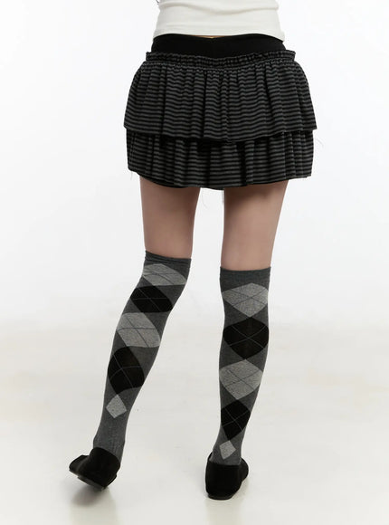 striped-ruffle-mini-skirt-cm510