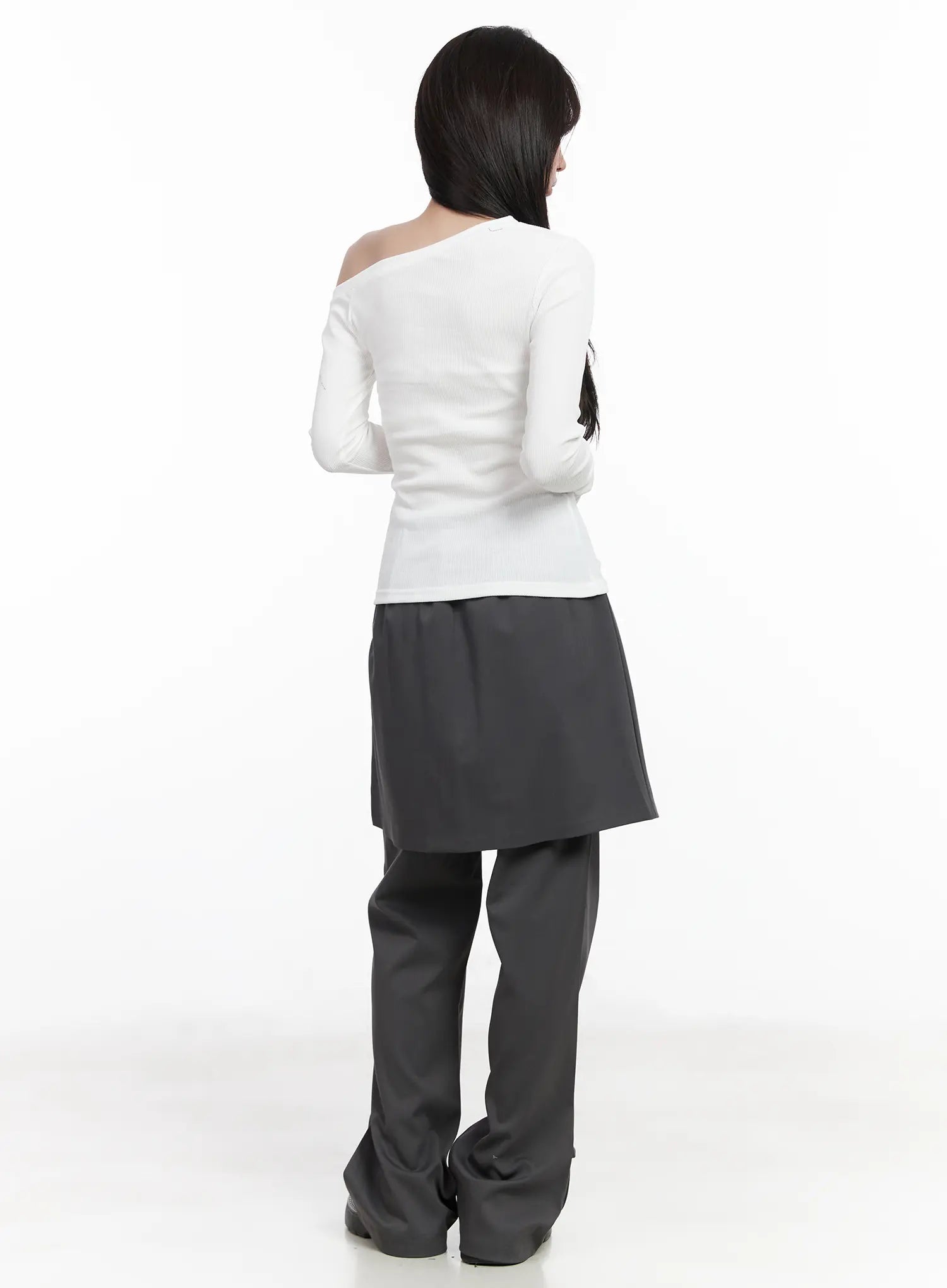 pleated-layered-skirt-pants-cf523