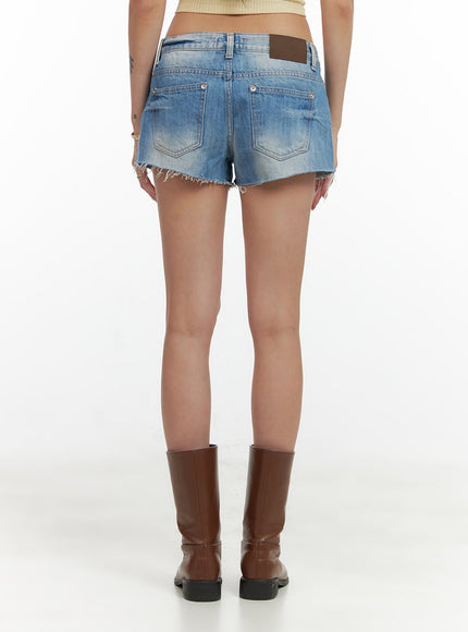 denim-low-waist-shorts-cl404