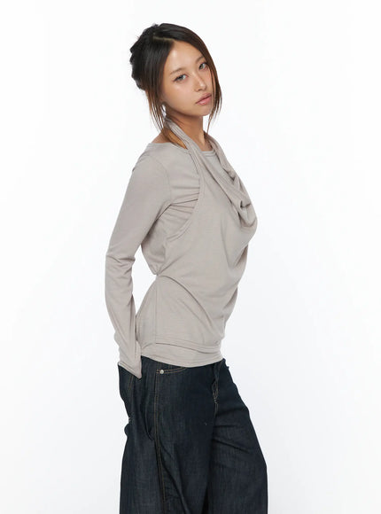 layered-long-sleeve-halter-top-ca516