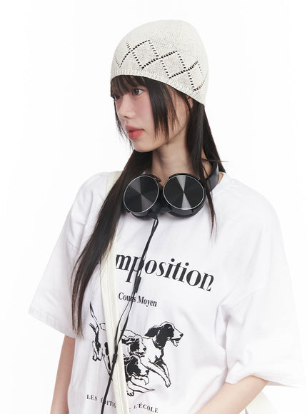 geo-print-linen-beanie-cy520