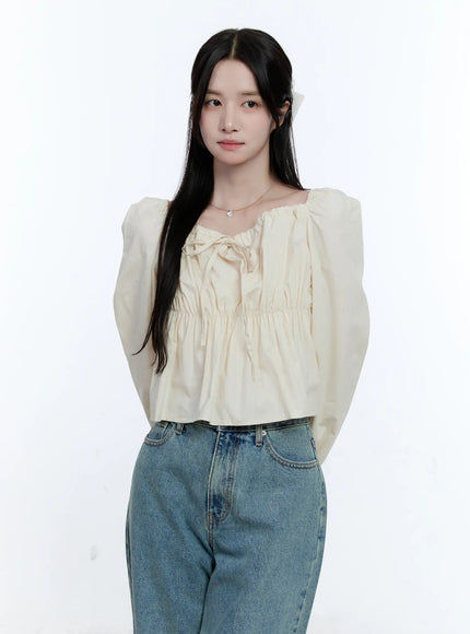 puff-sleeve-shirred-blouse-cg512