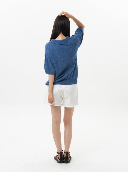 ripped-hem-cotton-shorts-ou326