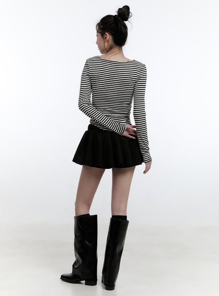 adjustable-pleated-mini-skirt-cj522