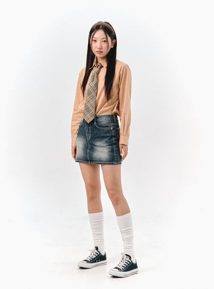 washed-denim-mini-skirt-is301