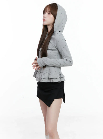 ruffle-polka-dot-hooded-cardigan-cs501