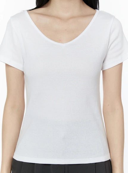 casual-v-neck-cotton-tee-iu503
