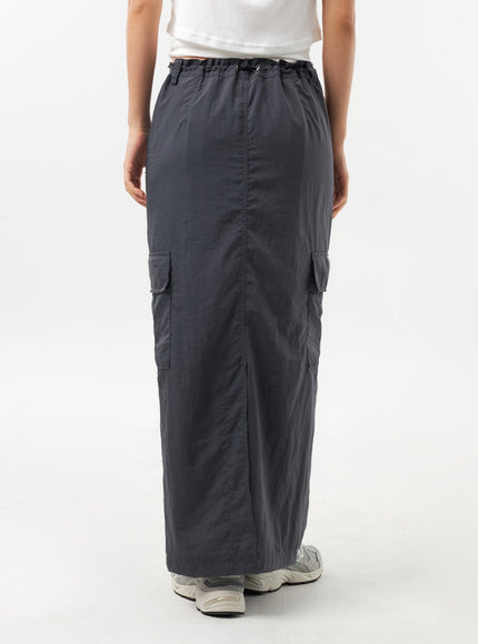 nylon-cargo-maxi-skirt-cu308