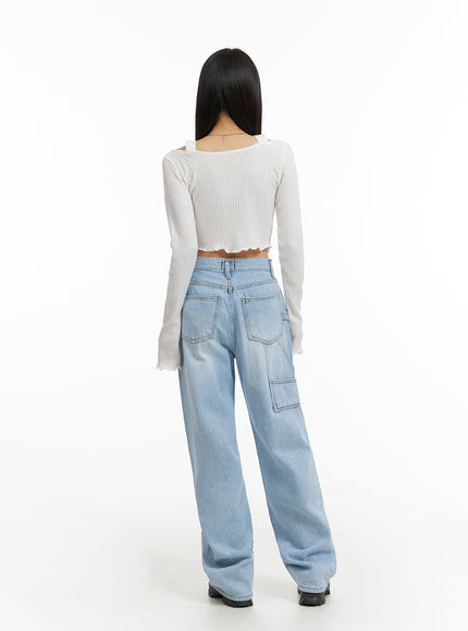 cut-out-buttoned-long-sleeve-crop-top-cj408