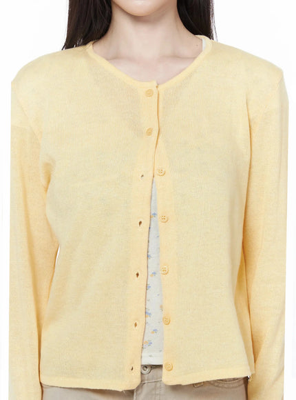 linen-round-neck-cardigan-iu512