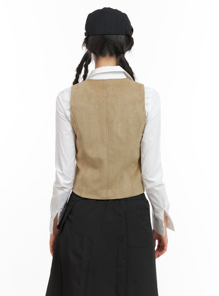 button-suede-vest-cg419