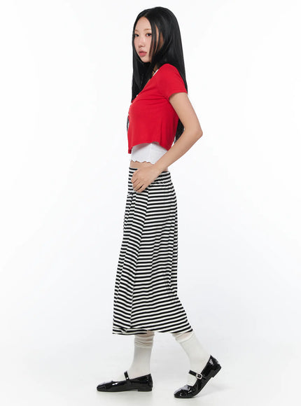 striped-flare-long-skirt-cy512