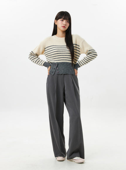 stripe-buttoned-sweater-os306