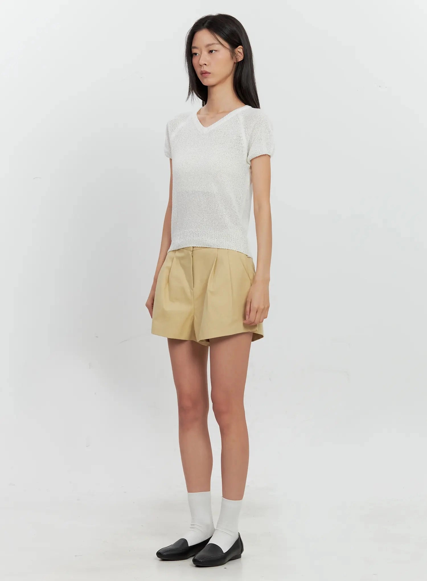 pleated-pintuck-shorts-il528