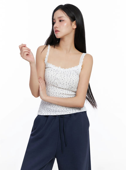 flower-lace-trim-tank-top-is525