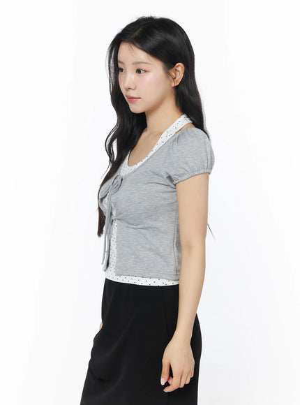 polka-dot-halter-layered-set-cd805