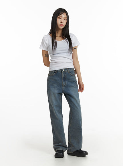 washed-straight-leg-jeans-cf401