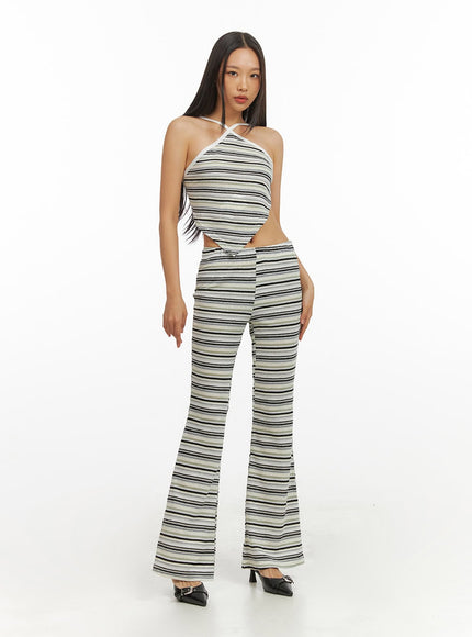 cotton-stripe-bootcut-pants-iy422