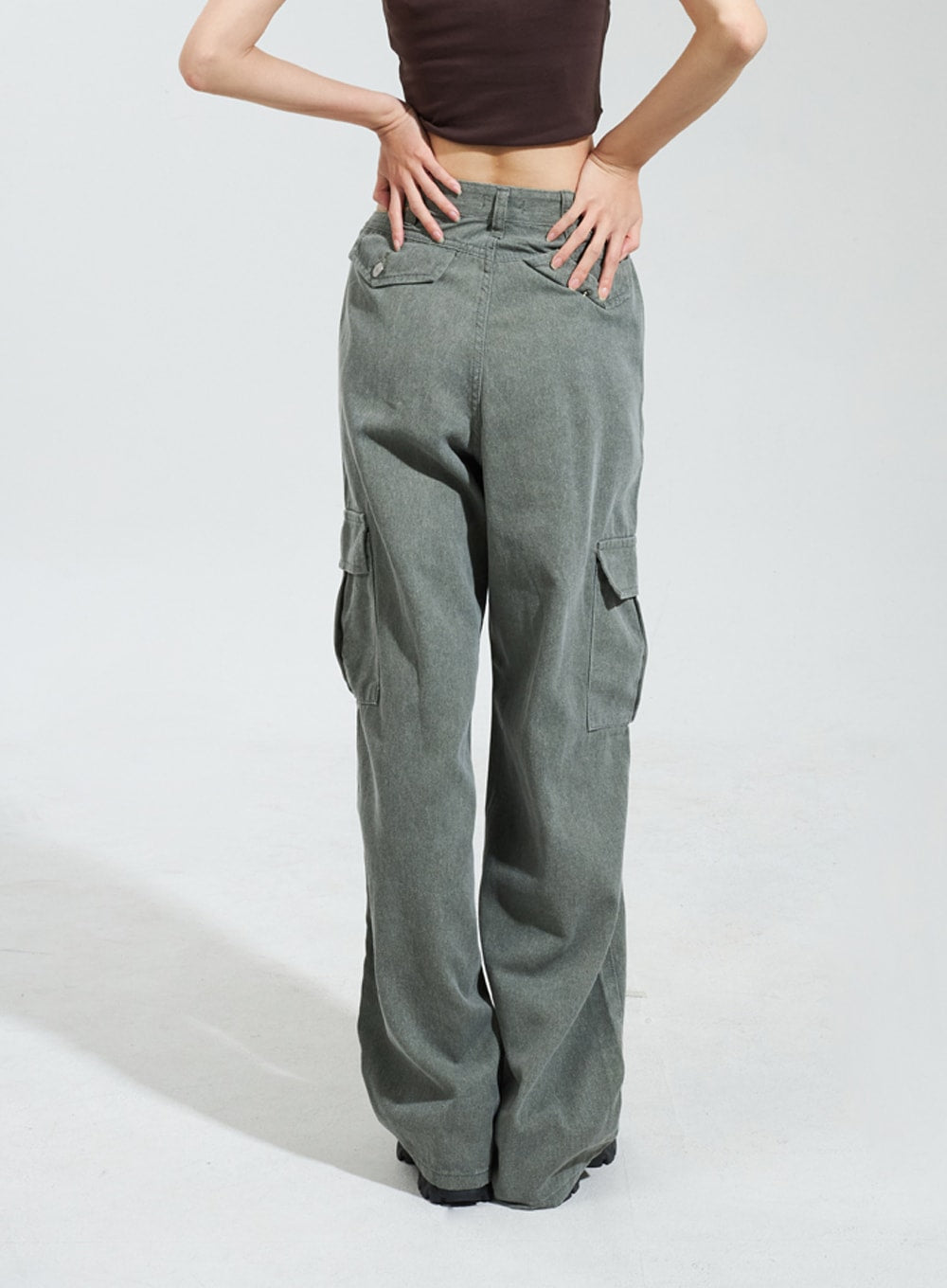 V Cut Pocket Cargo Pants  Cargo pants women, Pants for women, High waisted  pants