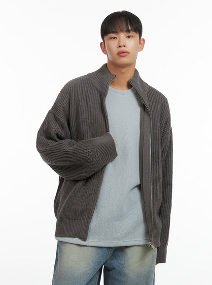 mens-turtle-neck-cable-zip-up-knit-io420