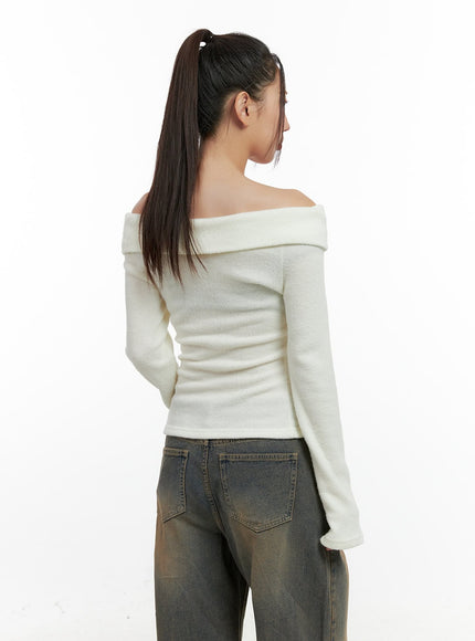 buttoned-off-shoulder-blouse-cn412