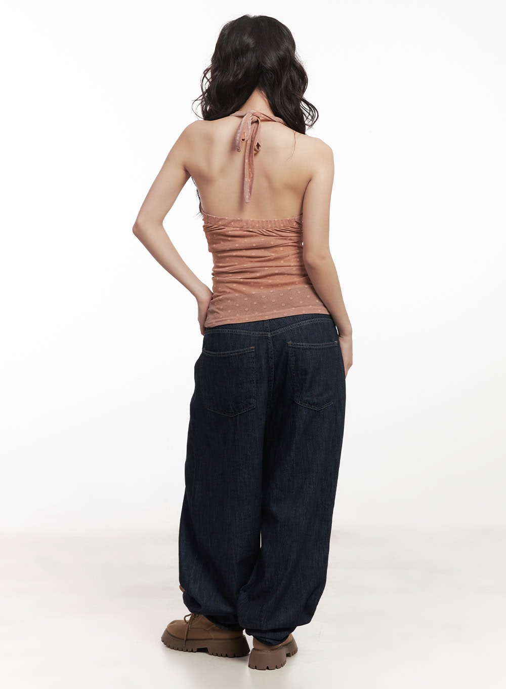 polkadot-sheer-v-neck-halter-cami-top-ca521