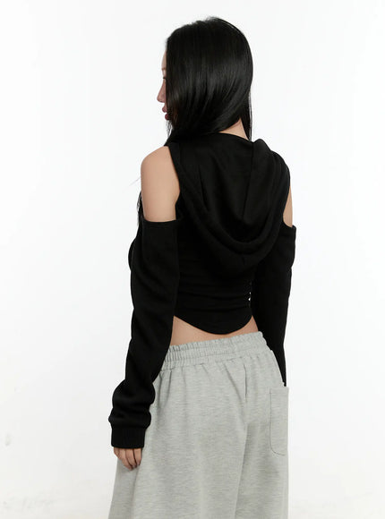 ribbed-shoulder-cut-out-hoodie-cn506