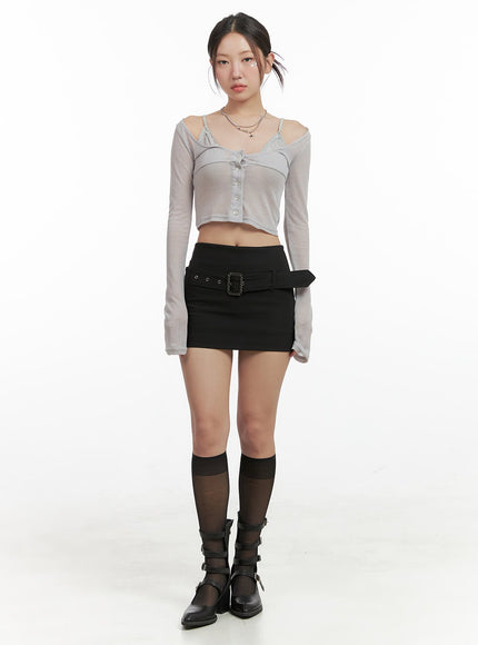 buckle-detail-mini-skirt-og407