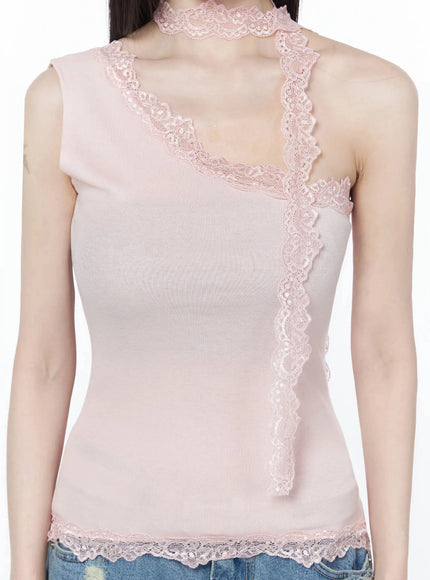 lace-trim-asymmetric-tank-top-iu512