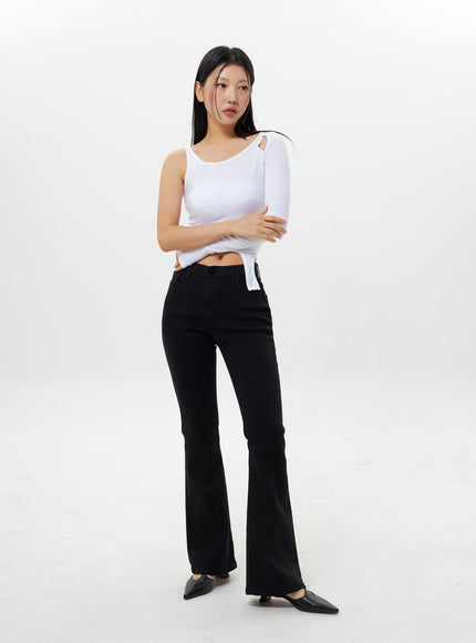 Slim Fit Bootcut Pants IY311