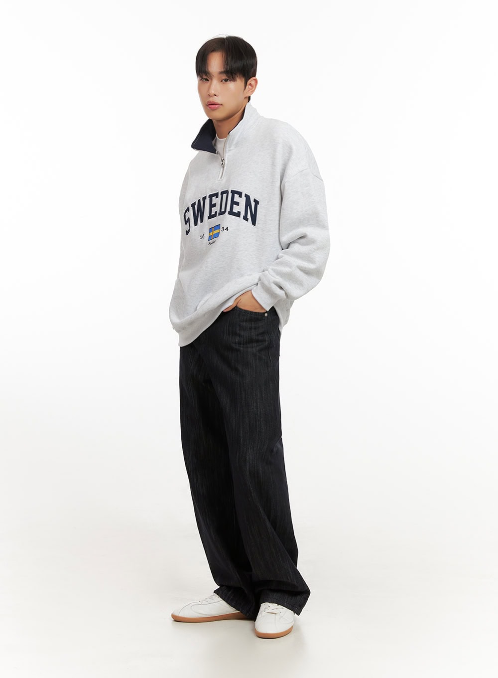 mens-embroidered-half-zip-up-sweatshirt-id406