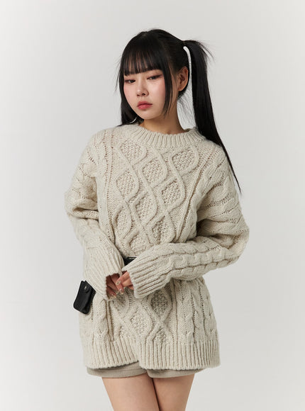 cable-knit-sweater-mini-dress-cj405