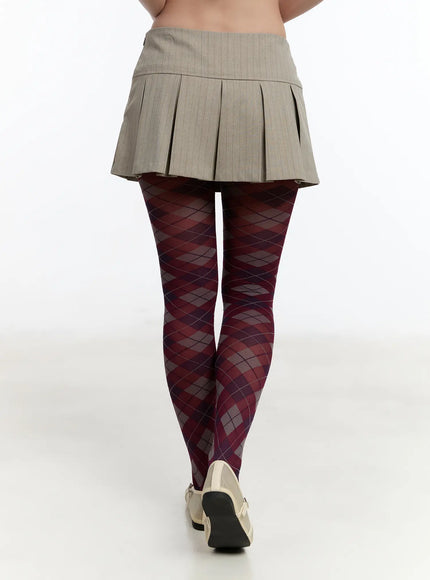 chic-striped-pleated-mini-skirt-cm511