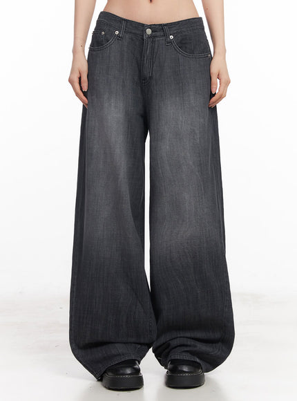 Hara Low-Waist Baggy Jeans IU504 Acubi style LEWKIN