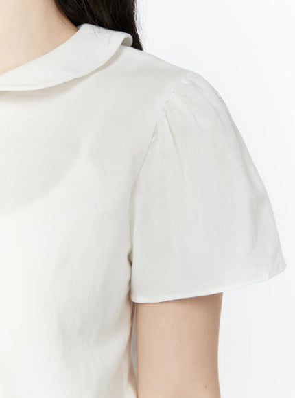 puff-sleeve-round-collar-blouse-iy507
