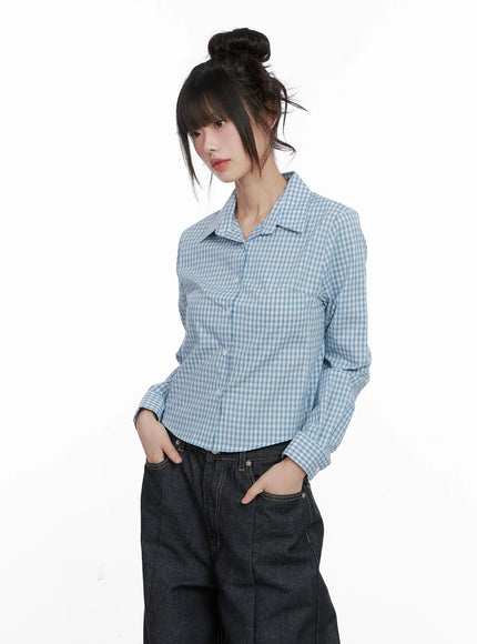 plaid-button-up-crop-shirt-cg518