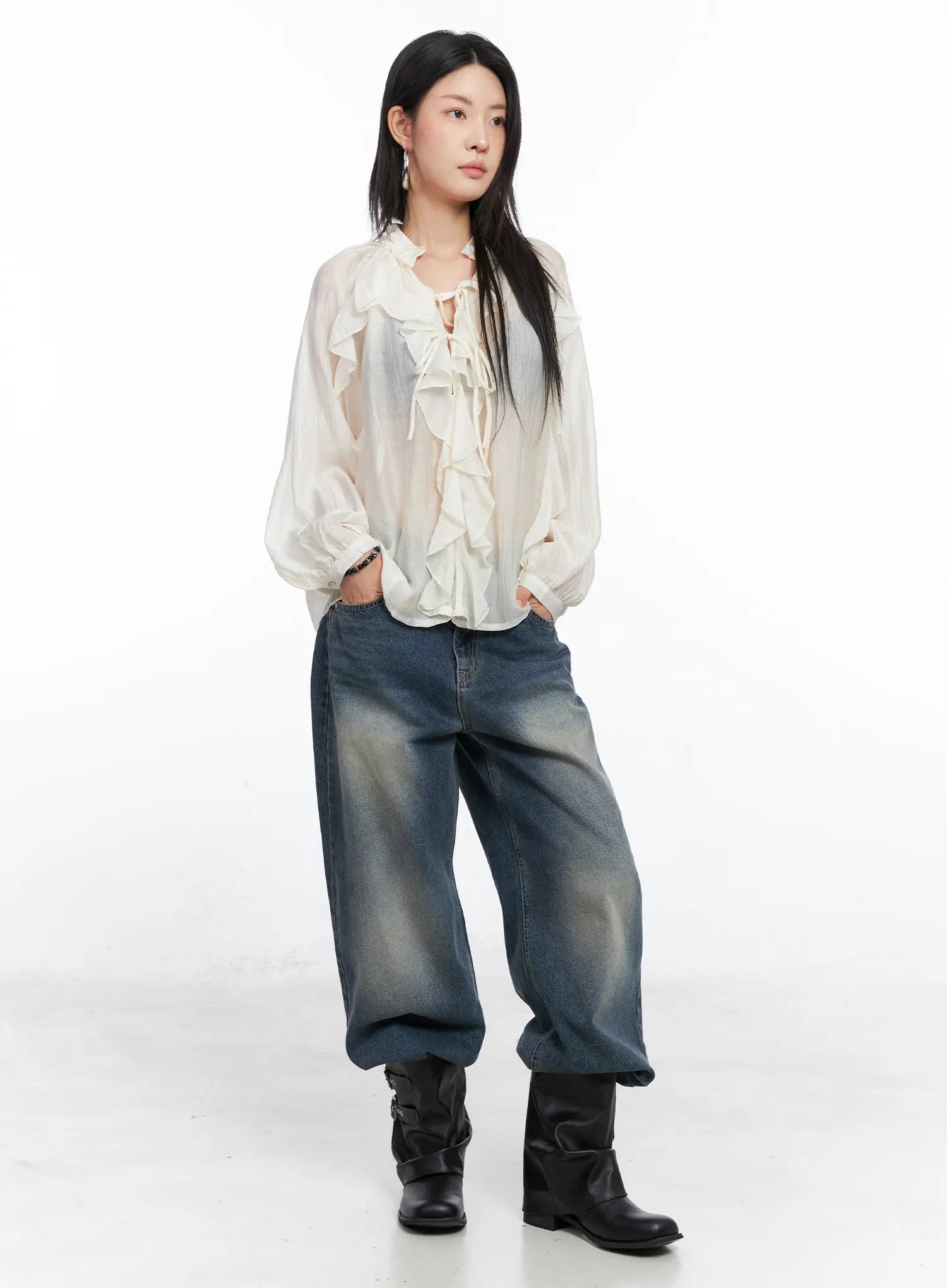 sheer-ruffle-long-sleeve-blouse-co508