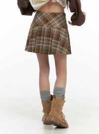 pleated-checkered-mini-skirt-cg430