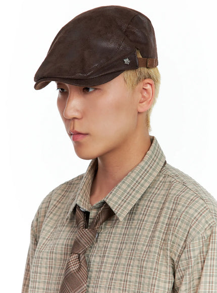 mens-vintage-faux-leather-flat-cap-il514
